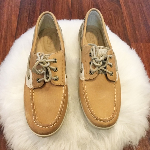 Sperry Shoes - Sperry Top-Sider Tan Leather Boat Shoes